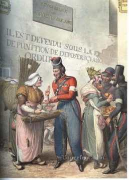 ゲオルグ・エマヌエル・オピス Painting - パリのコサック 5 ゲオルク・エマヌエル・オピスの風刺画